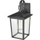 Fetterton 1 Light 14 inch Powder Coated Black Outdoor Wall Sconce
